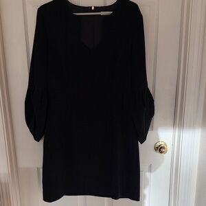 Trina Turk Black Long Sleeve Dress